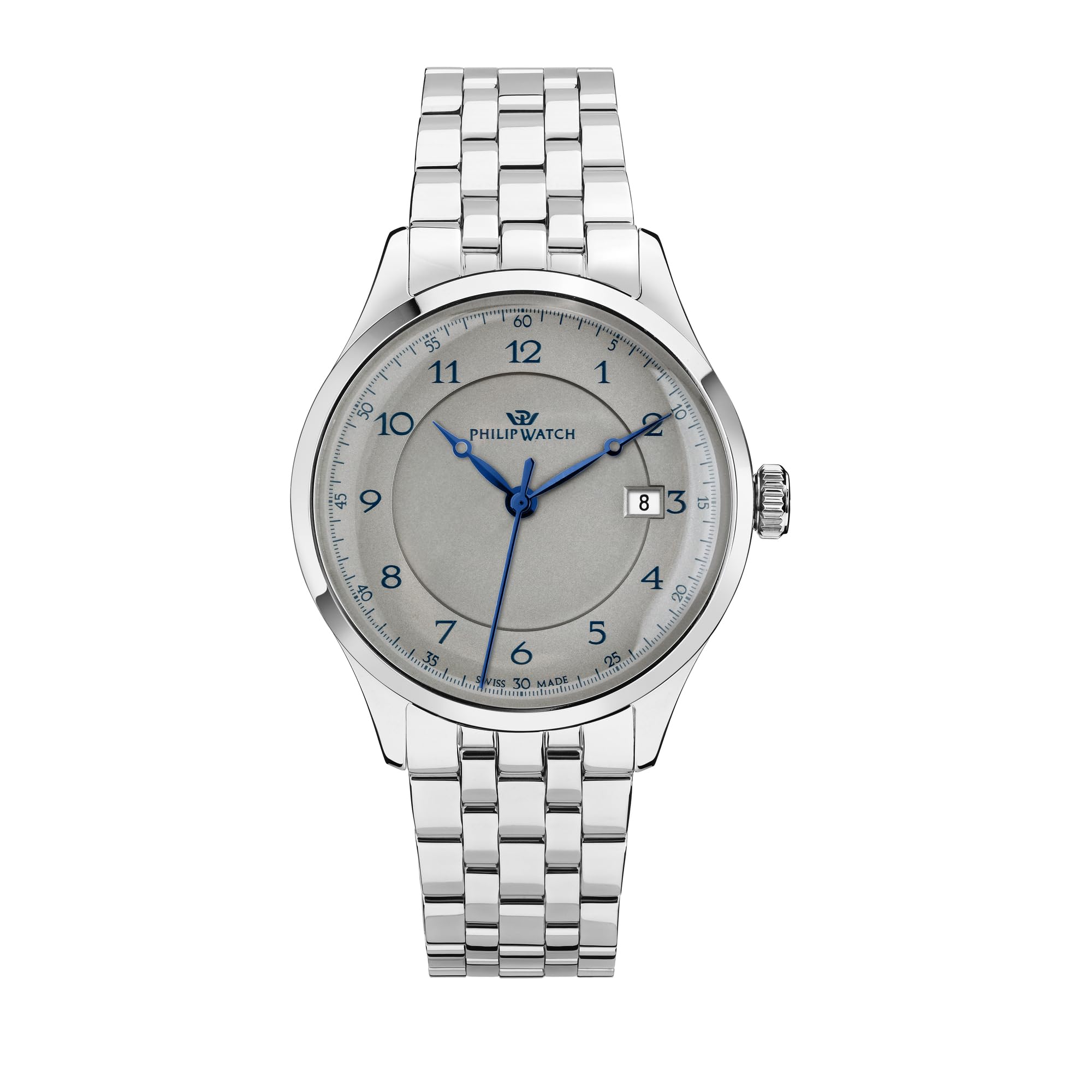 Philip Watch Orologio da uomo, Ora, Data, Analogico, 40 mm, Collezione Museum - R8253225001