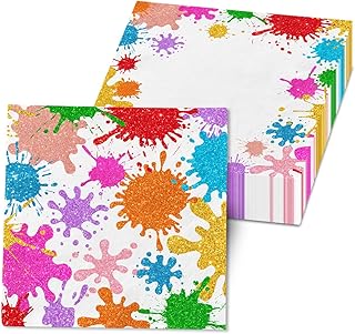 Paint Party Decorations, 40Pcs Art Party Decorations Napkins, Paint Splatter Party Supplies Paper Napkins for Kid, Teens, Adults Paint Birthday Party Decorations