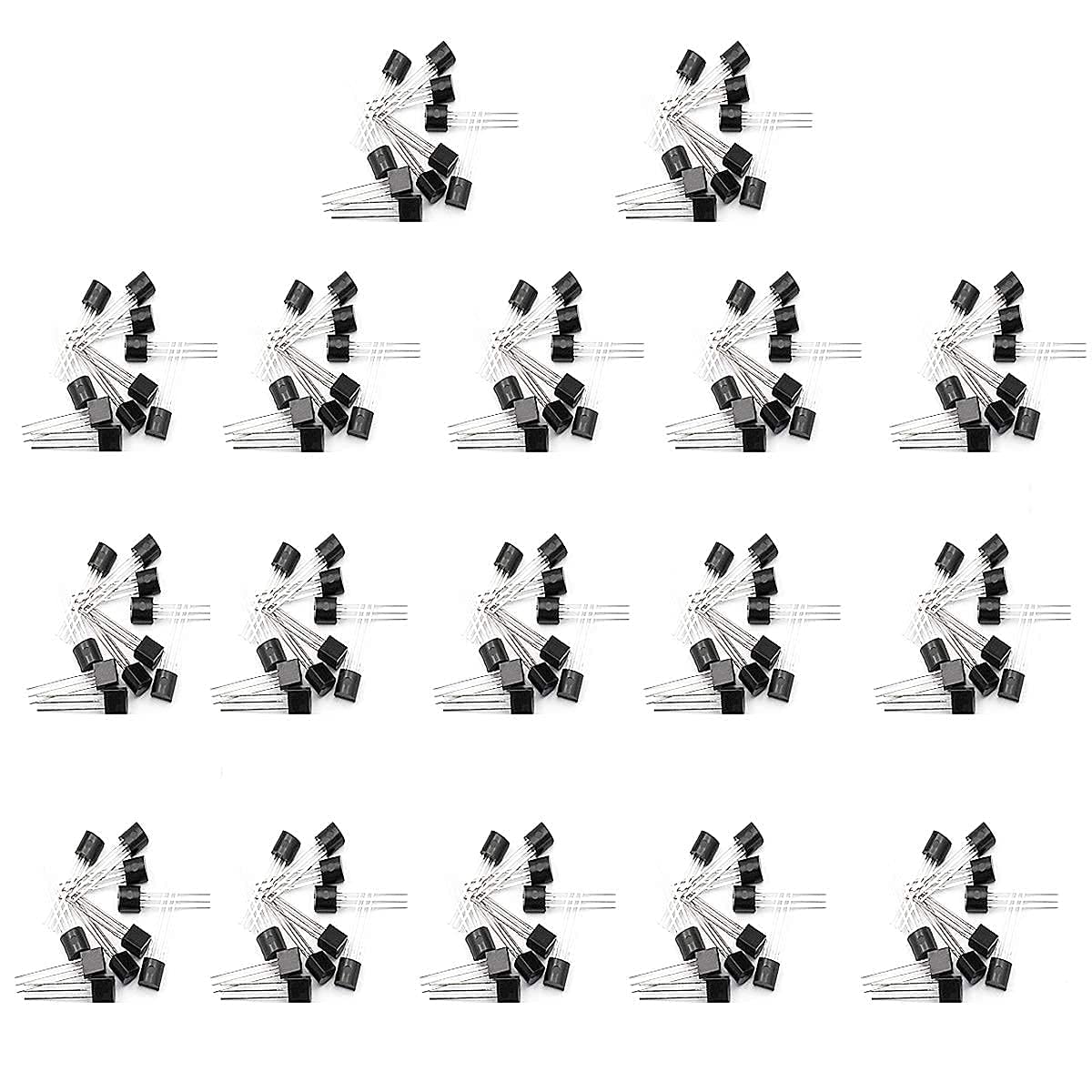 Kit de transistors PNP NPN 17 valeurs pour assortiment électronique - 7