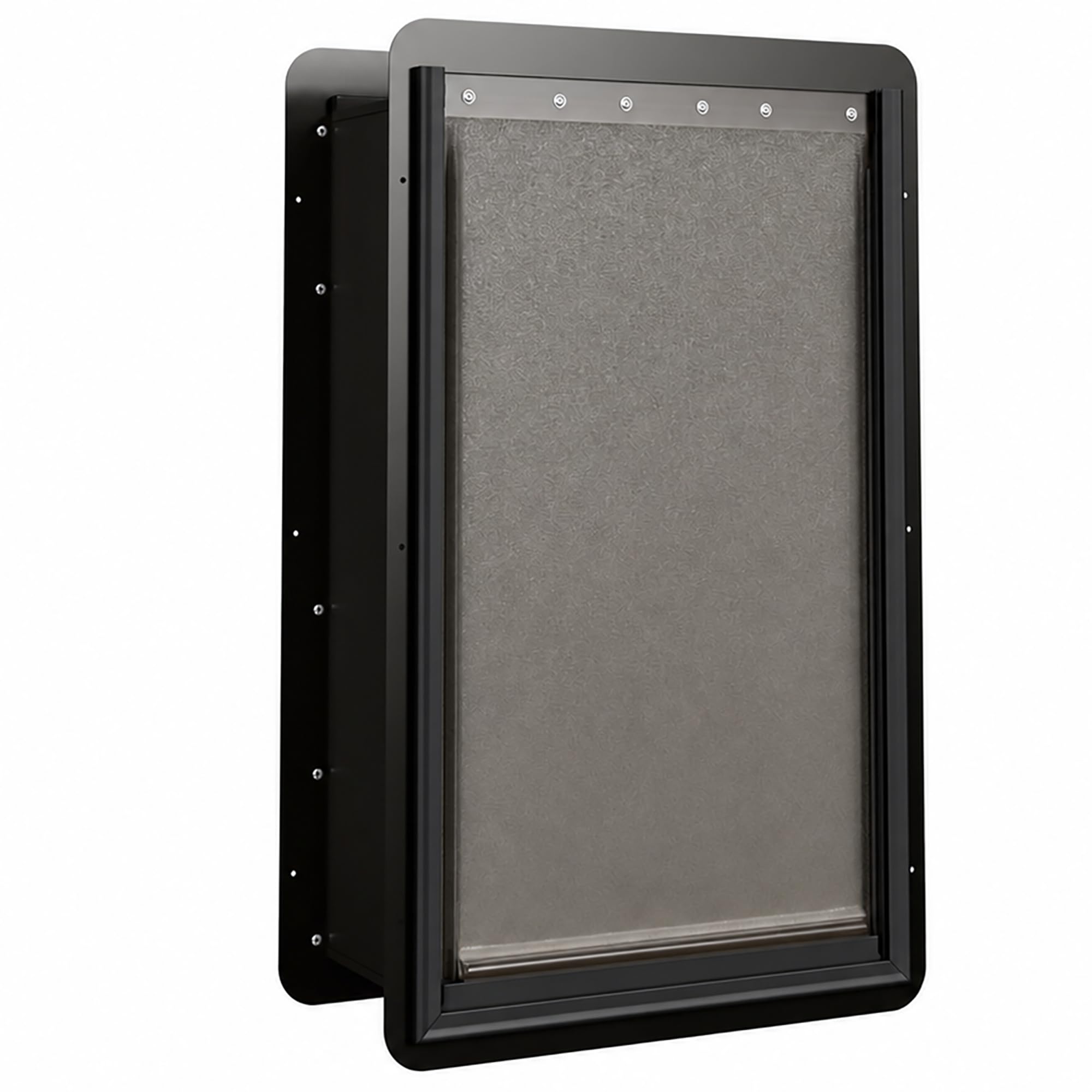 Photo 1 of URSPET XL Dog Door for Door, 2-Flap Insulated, Steel Frame, Black