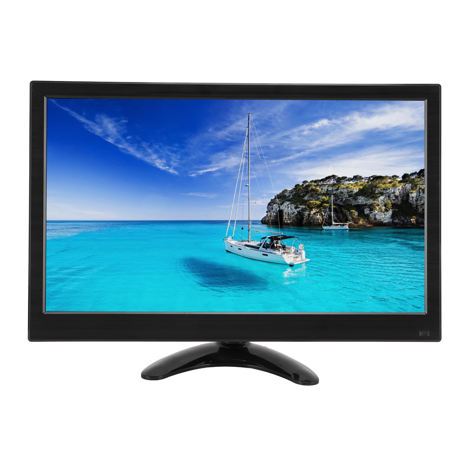 Display Esterno da 14 Pollici, Monitor da Gioco con Display per Computer FHD 1920x1080, con BNC AV VGA HDMI USB MIC AUX, per Console di Gioco RasPi PC Portatile (Spina UE 100-240