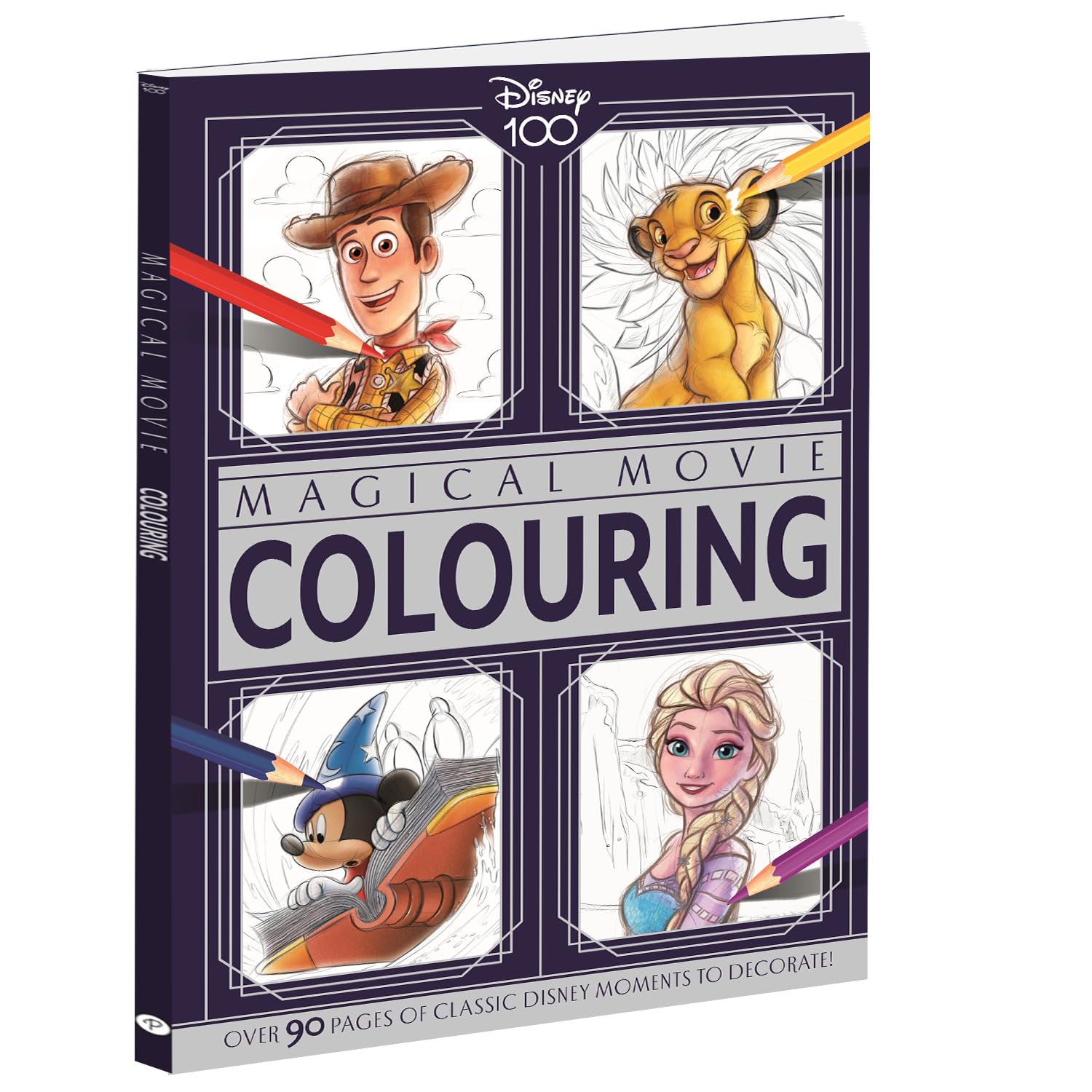 Disney: 100 Years of Disney | Disney 100 Years of Wonder | D100 Colouring Books | Disney mixed colouring book