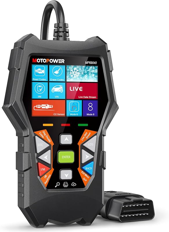 MP69040 Car OBD2 Scanner Check Engine Fault Code Reader Diagnostic Scan Tool, Black