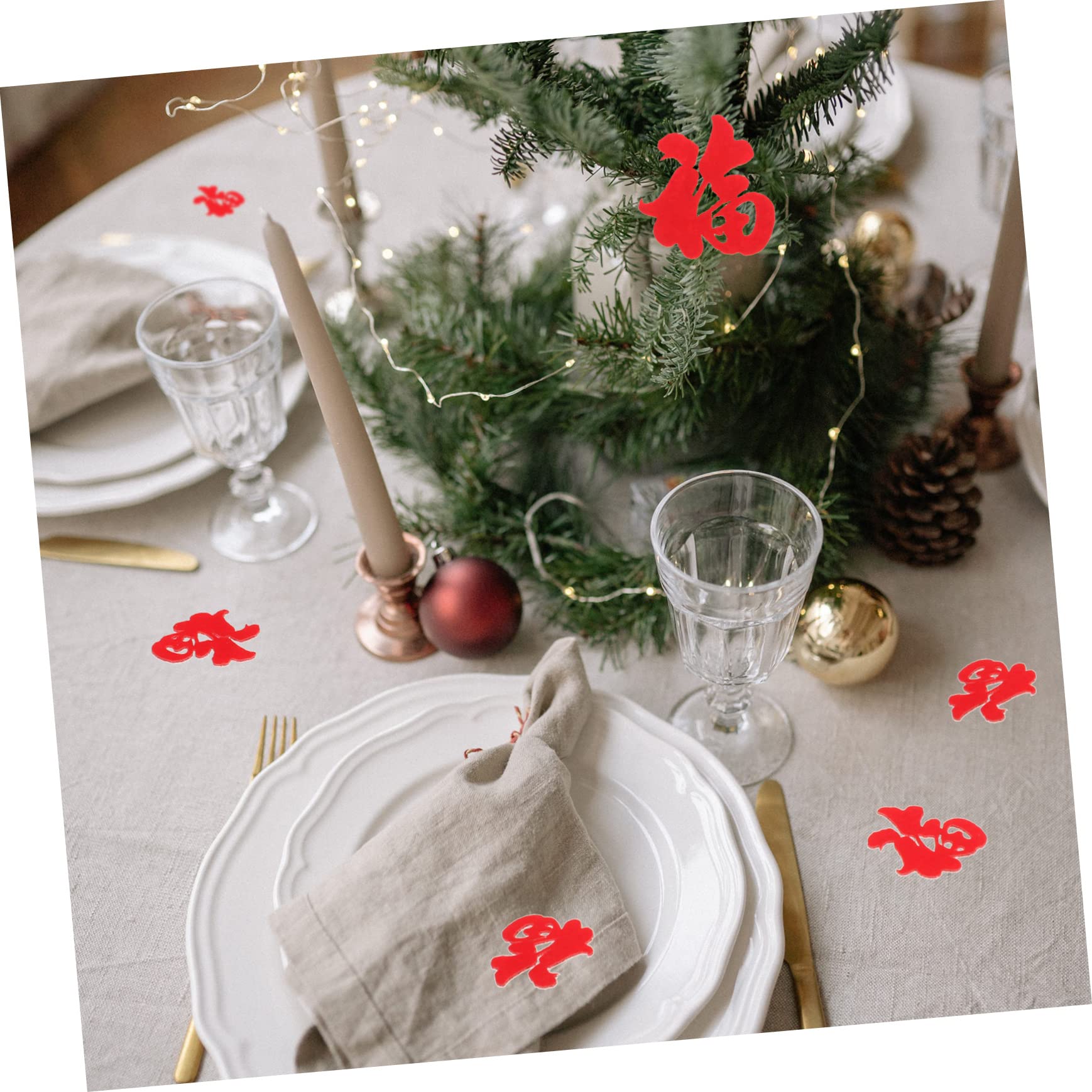 IMIKEYA 500 Stk Dekoration des neuen Jahres chinesische Streuung chinesische Dekorationen chinese new year chinesisch Hochzeitsdekorationen Popcorn-Dekorationen Party-