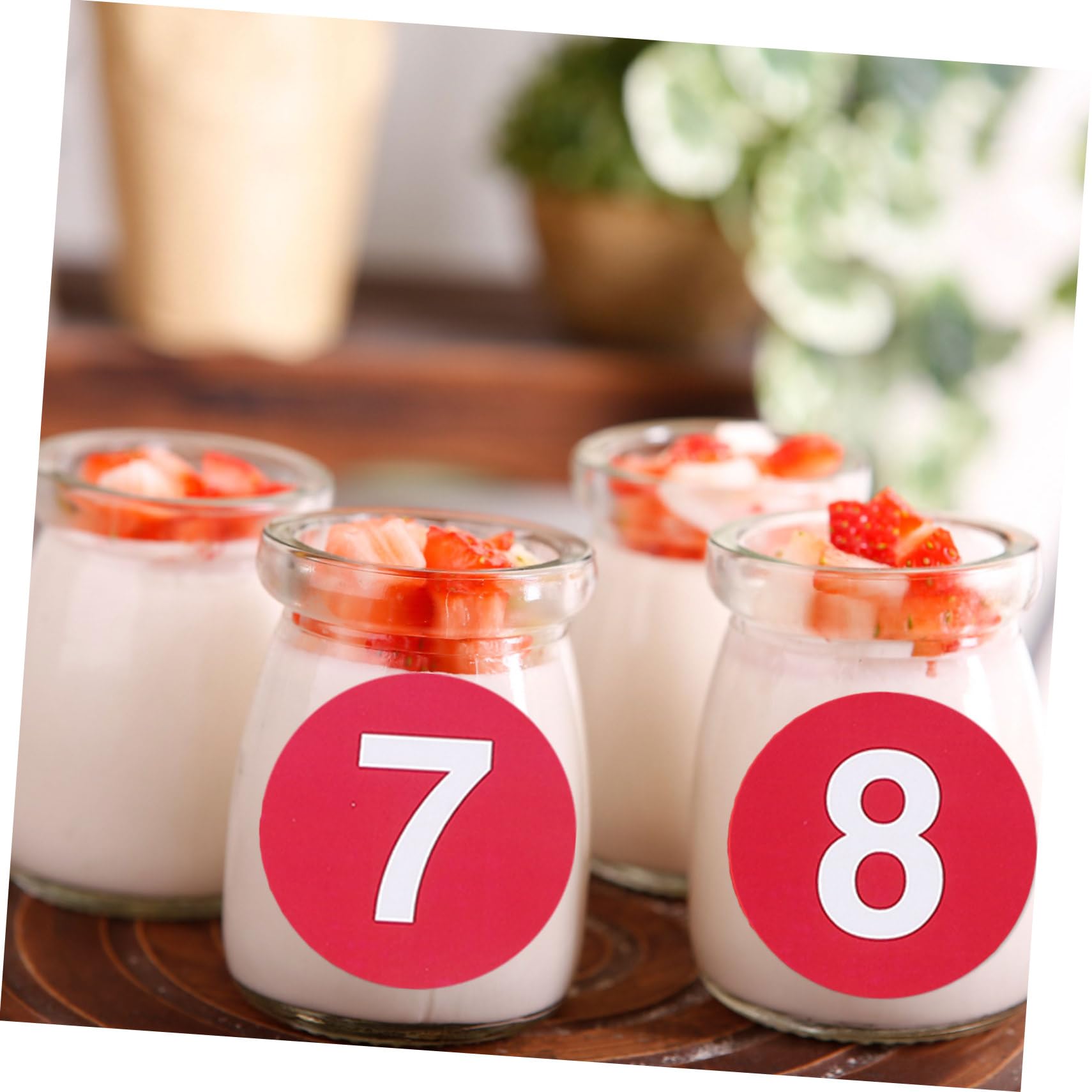 4 Set Etichette Adesive Numerate Rotonde Impermeabili Etichette Autoadesive per Classificazione Casa Scuola e Ufficio Adesivi Resistenti all per e Contenitori