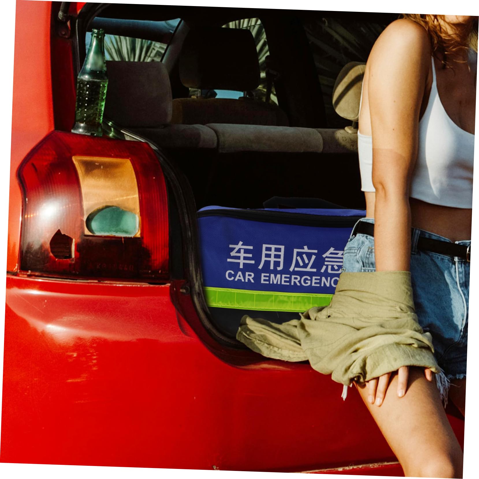 1set Strumenti Di Emergenza Per Auto Kit Di Sicurezza Stradale Multifunzione Con Accessori Essenziali Per Riparazioni e Assistenza Veicolo