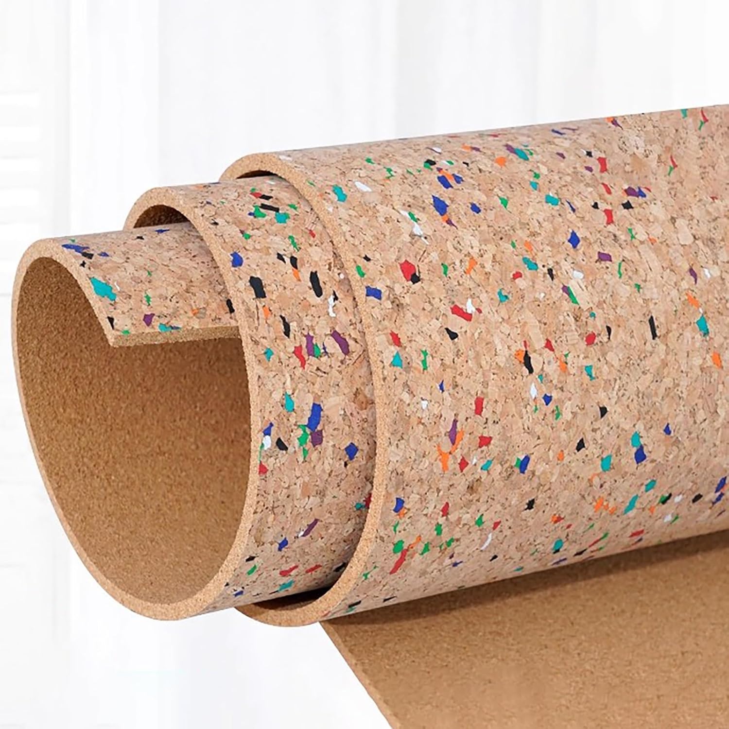 Large Decorative Cork Board for Wall, DIY Cork Sheet Rolls/Calendar Bulletin Board Set, 8mm Thick Push Pin Display Boards for Class/Office/Home/School(Without Backing,2m² (1.2x1.6m))