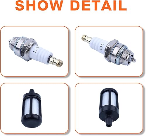 Miniatura 7 de Kit de carburador de carbohidratos para Stihl FS36 FS85 FS75 FS40 FS44 FS45 FS75 FS80 OEM RB-85, kit de reparación de carburador, bombilla