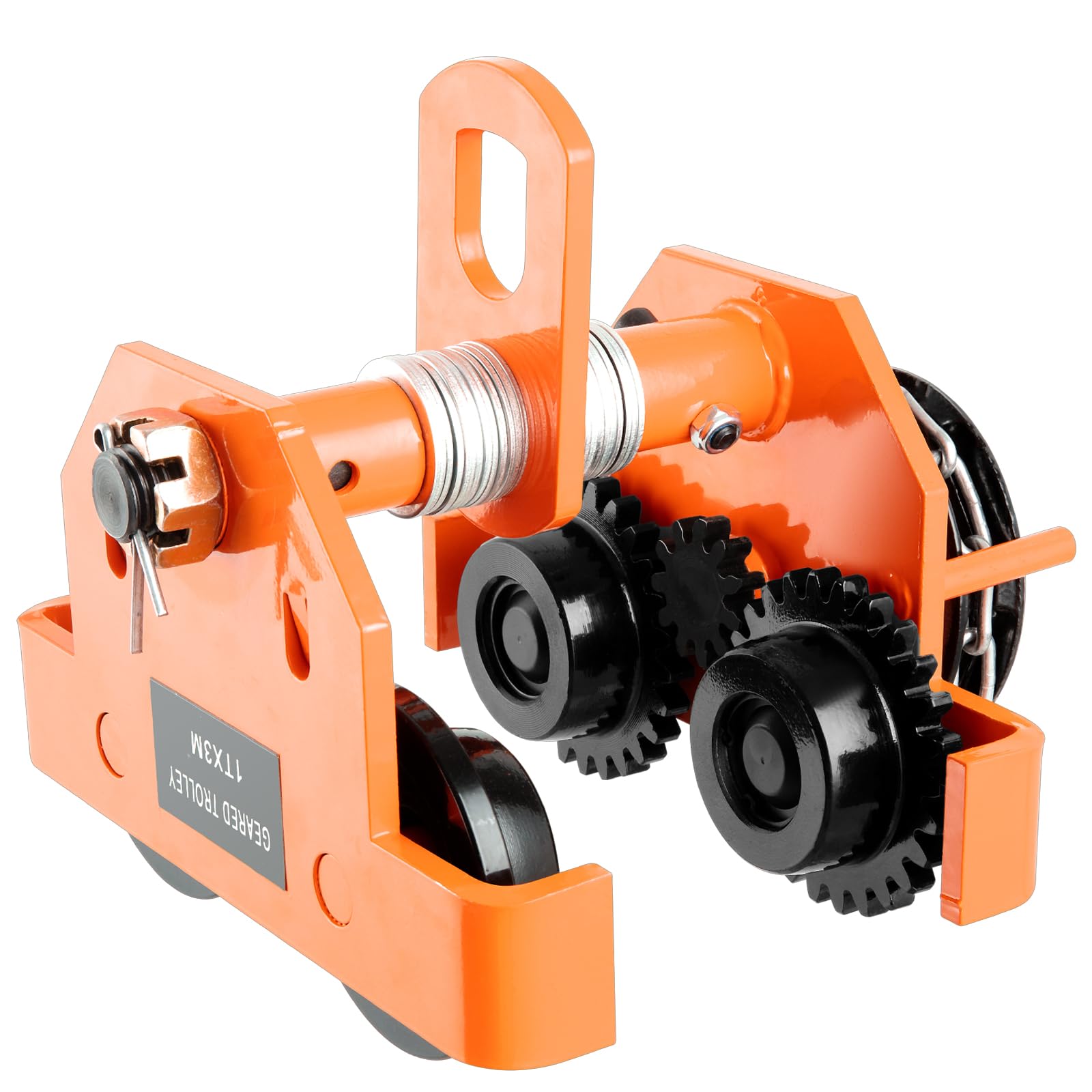 Buy NEREUS 1 Ton Pull Beam Trolley, Adjustable Flange Width, 2200LBS