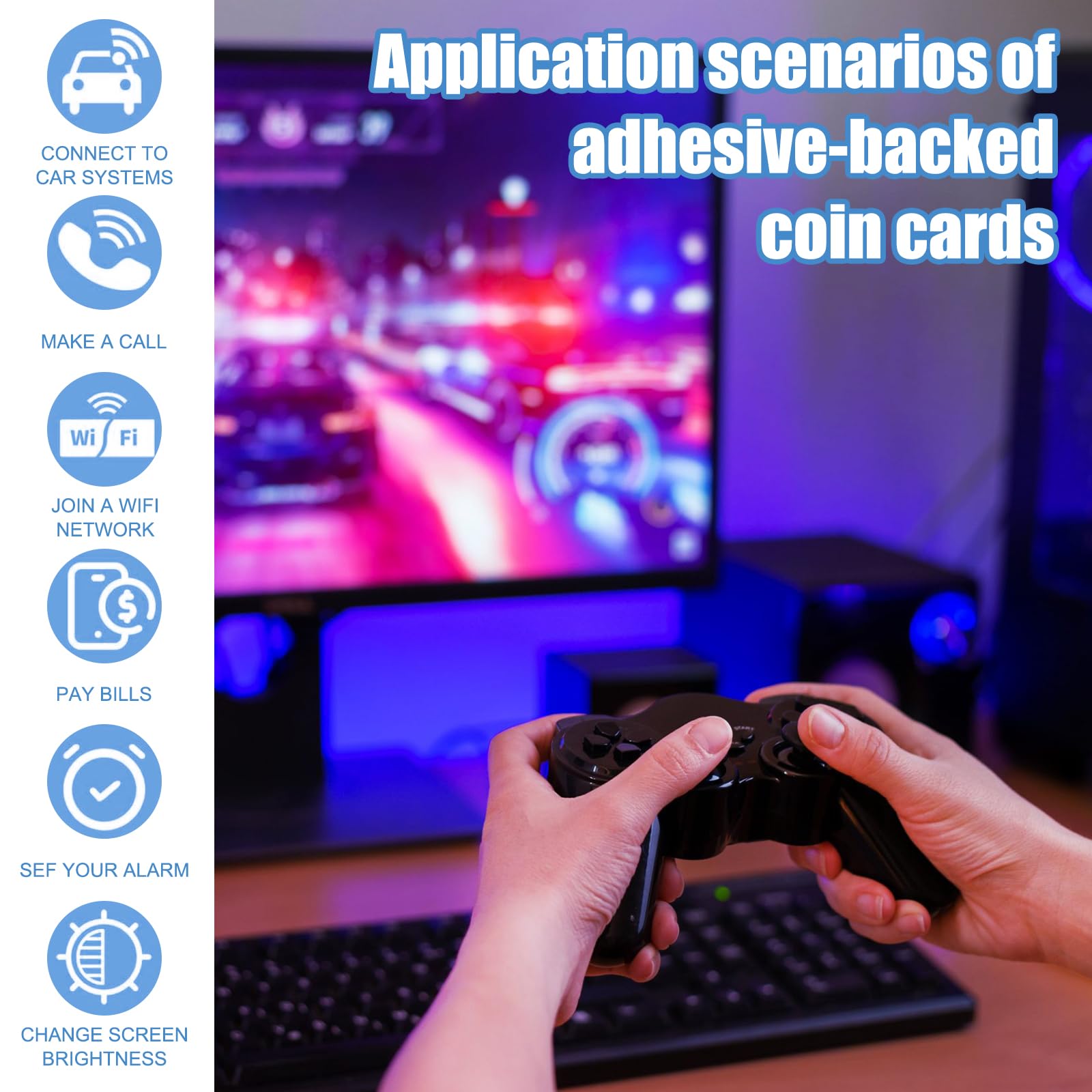 NFC Per Android E IOS Tag NFC Ntag215, 540 Byte, Carte Bianche Compatibili Con Android, IOS, TagMo, Confezione 1-20 Pezzi Chiavetta Android - Foto 3