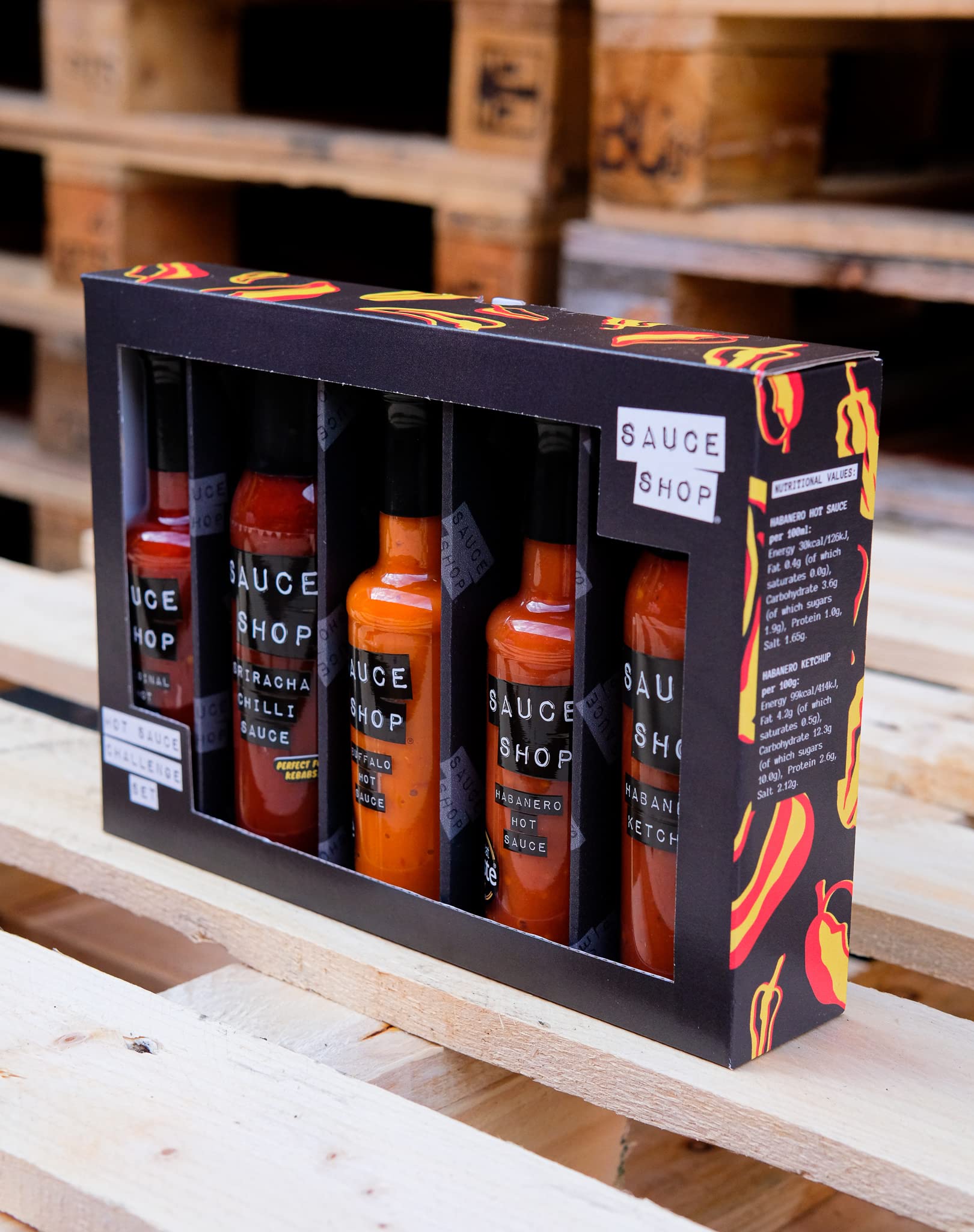 Sauce Shop Hot Sauce Challenge Gift Set 1x Original Hot Sauce 160ml