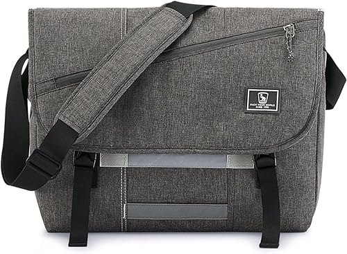 OIWAS Bolsa tipo mensajero para mujer, de lona, de 14 pulgadas, para laptop, maletín para computadora