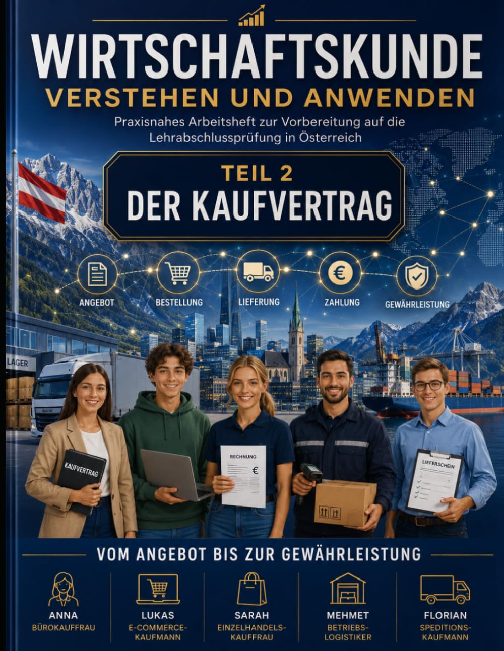 Wirtschaftskunde verstehen und anwenden – Teil 2: Der Kaufvertrag – Praxisnahes Arbeitsheft zur Vorbereitung auf die Lehrabschlussprüfung in Österreich