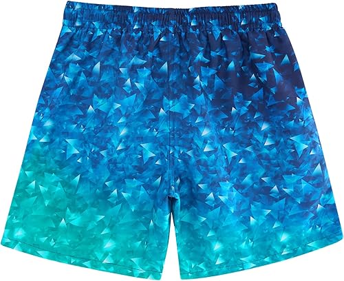 Vista 2 de TUONROAD Traje de baño para niños con forro de compresión, de secado rápido, con forro tipo bóxer para niños de 8 a 20 años