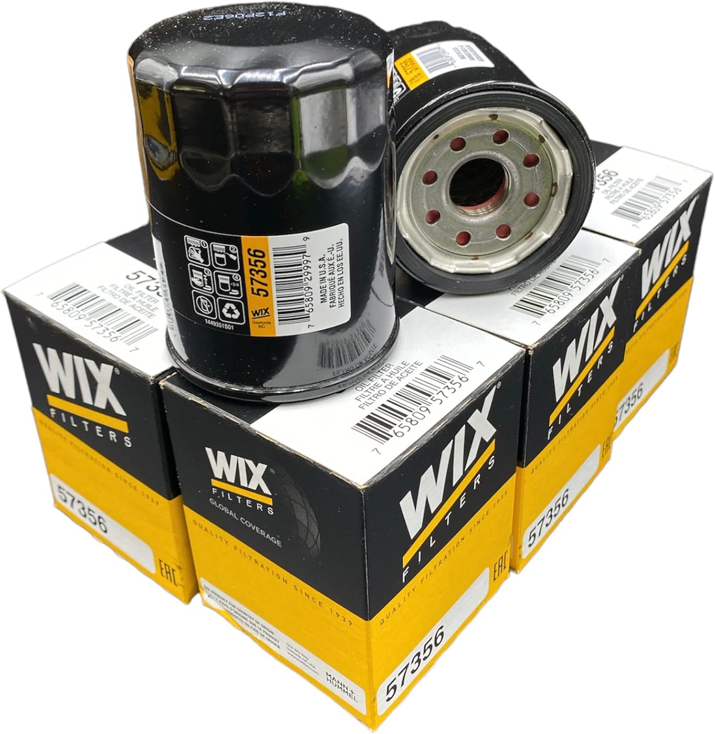 57356 Wix Engine Oil Filter Replace Chrysler MD135737; Ford