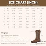 J's.o.l.e Women's Cowgirl Cowboy Boots Square Toe Wide Calf Western Work Boots Embroidered