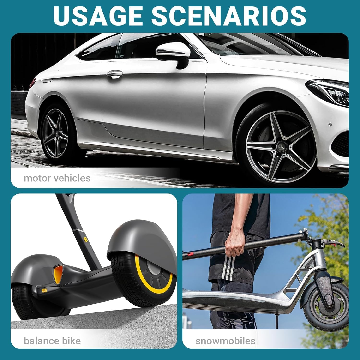 6 sztuk nadmuchiwanych przedłużek zaworów, 2 sztuki 16 cm z 4 przedłużkami zaworów, uniwersalne do rowerów, motocykli, skuterów elektrycznych M365 Pro Pro2 1S, elastyczne gumowe przedłużenie zaworu do