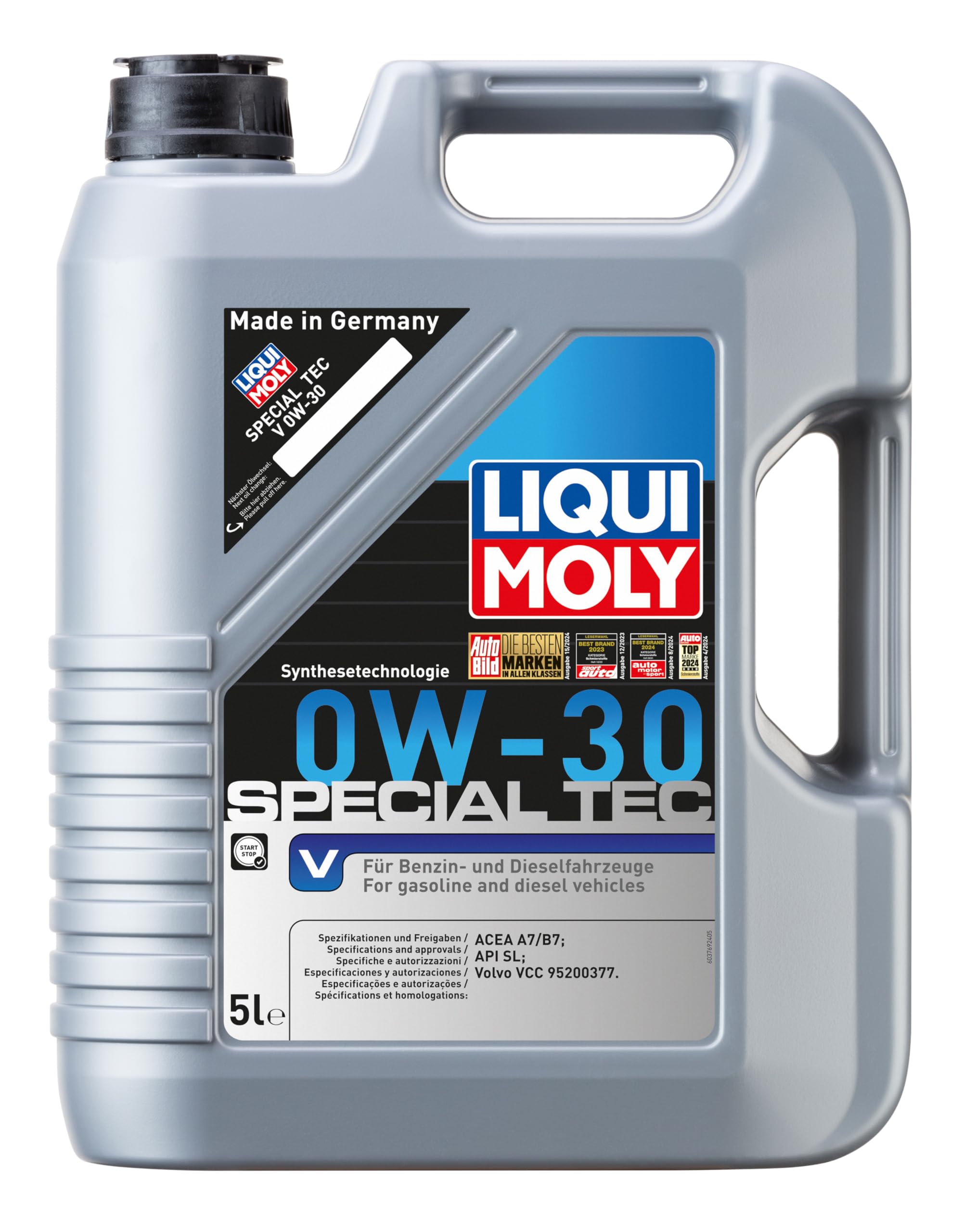 LIQUI MOLY Olio motore Special Tec 0W-30 5 L Compatibilità con RENAULT Clio 3 Hatchback BR0/1, CR0/1 Clio 2 BB0/1/2, CB0/1/2 Twingo 1 C06 Trafic 2 Furgonato FL, DACIA DUSTER