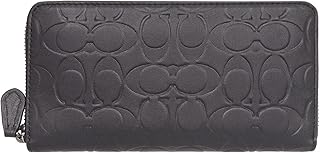 [コーチ] 財布(長財布) FCE551 CE551 ブラック エンボスド シグネチャー スムース レザー アコーディオン ジップ アラウンド メンズ [アウトレット品] [ブランド] [並行輸入品]