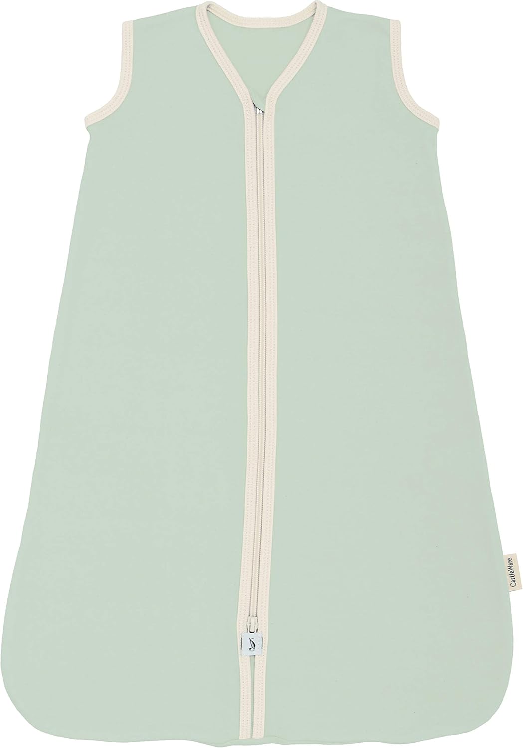 CastleWare Baby Sleeveless Organic Cotton Rib Knit Sleeper Bag & Wearable Blanket TOG 1.5