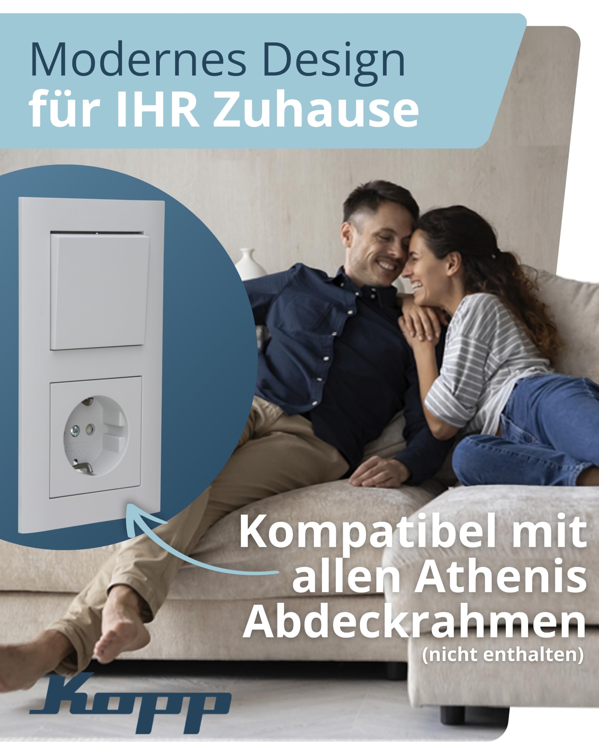 Kopp Athenis Druck-Wechsel-Dimmer, Kombigerät, LED-Dimmer, für Glüh-Lampen, 230V Halogenlampen, Phasenanschnitt, RL 20-250W/VA, LED 3-35W, 230 V~, 50Hz, grau, matte Oberfläche, 842934082