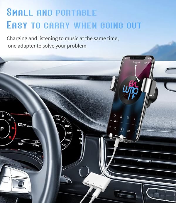 USB C to 3.5mm Headphone Double Jack Adapter(3 in 1)AUX DAC Stereo Audio Charger Splitter for iPhone 16 15 Pro Type C Earphones Adaptor compatible for Samsung S24 Charging Cable for Apple Accessories by Kefiany - Image 2
