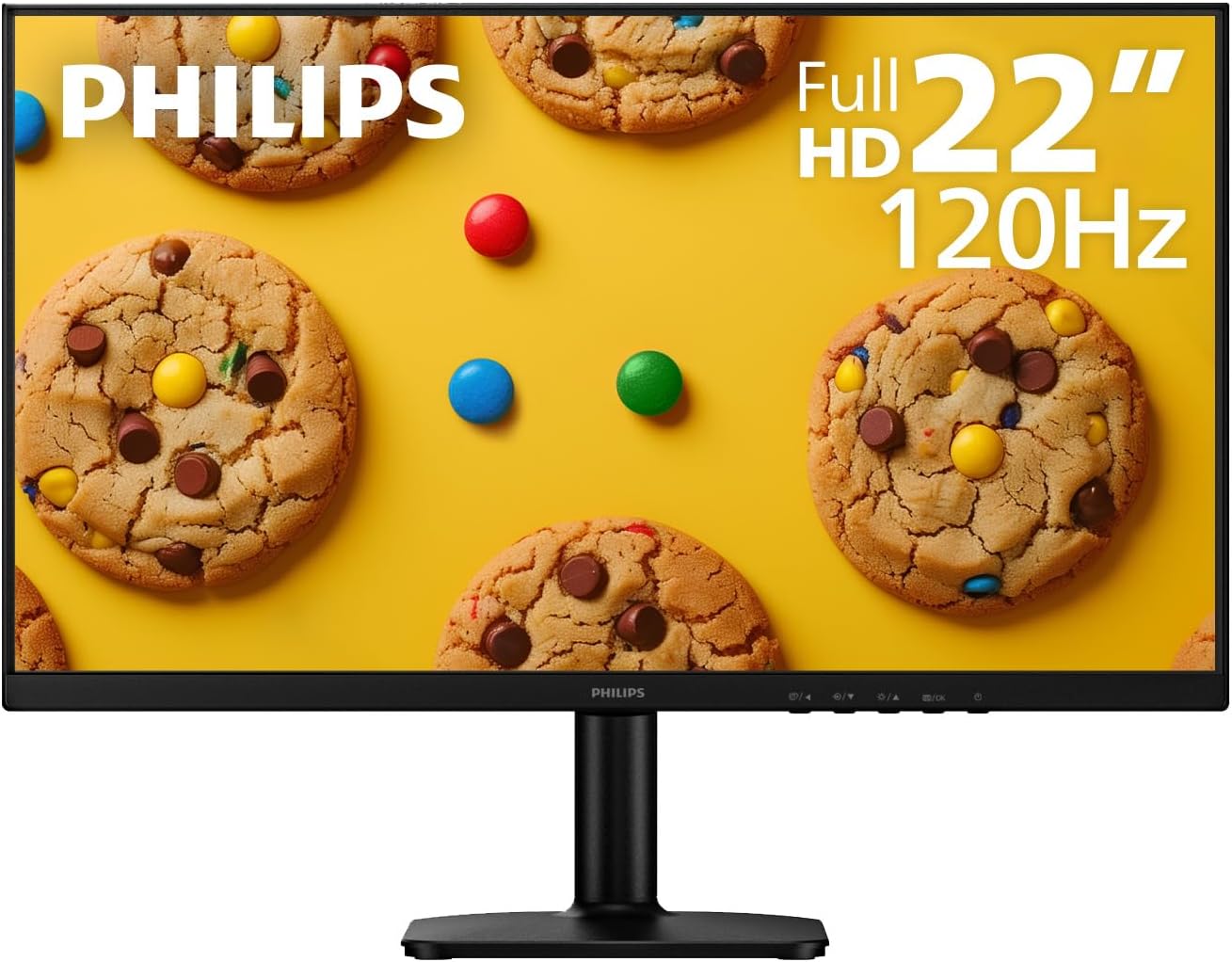 Philips 22E2N1100 22 inch Computer Monitor, Full HD 1920x1080 IPS Display, 120Hz Refresh Rate, 1ms MPRT, Adaptive-Sync, LowBlue Mode, Flicker-Free, HDMI &amp; VGA, 4 Year Advance Replacement Warranty - $71.99