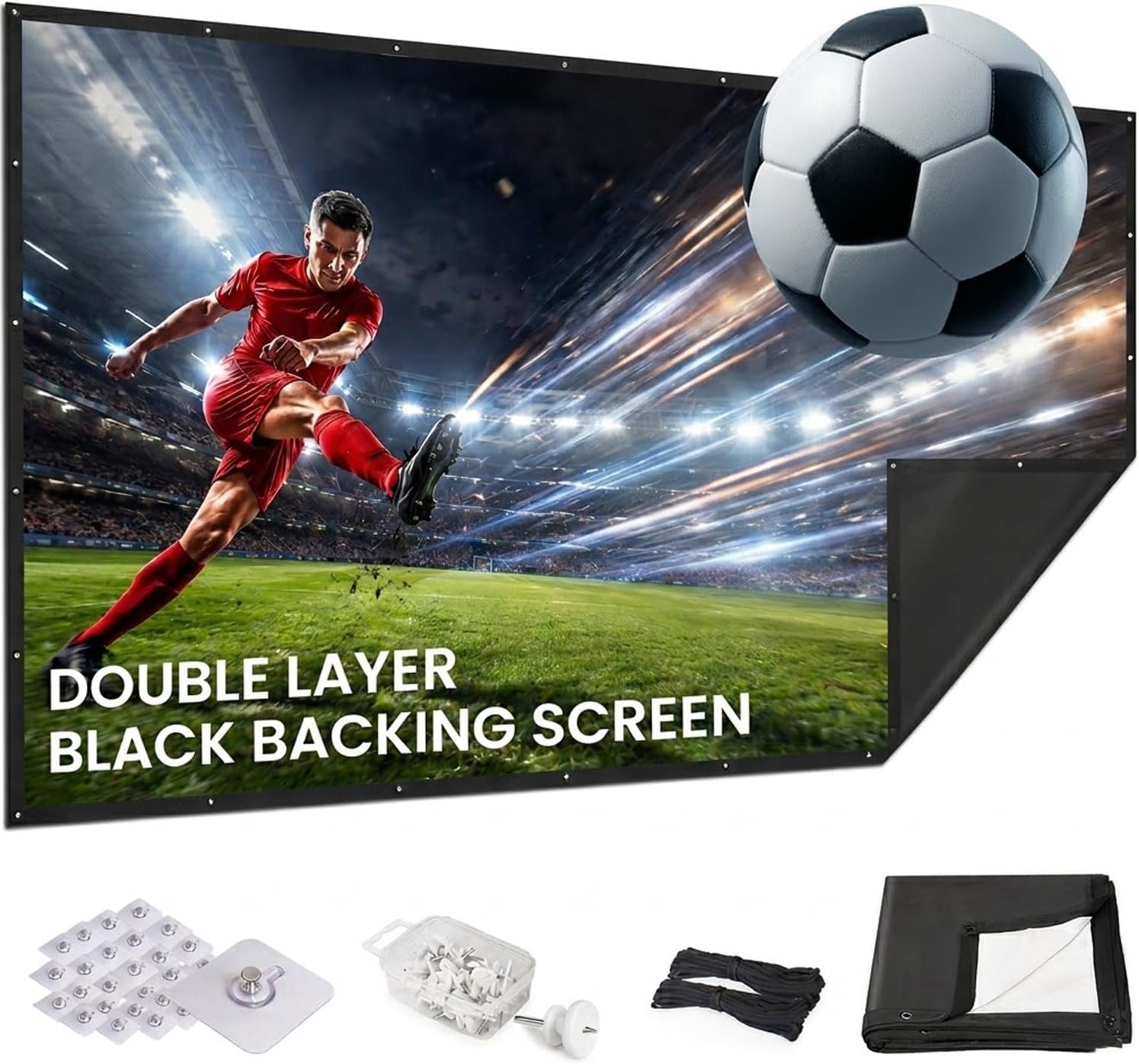 Pantalla Proyector 120 Pulgadas Plegable Lavable 16:9 IOLIEO