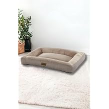 Pet Dreams Akita L ks Sertifikal  Pelu  Kuma  B y k Irk Kedi/K pek Yata , Kaymaz Altl k Bej, 90x65x15cm