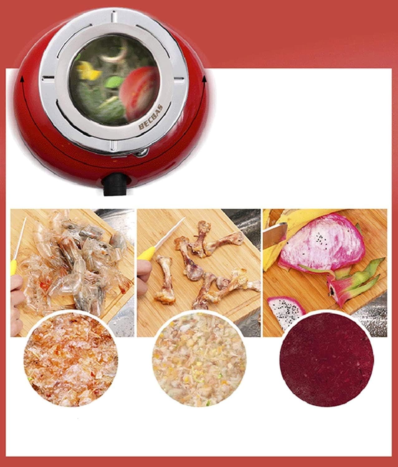 Garbage Disposal Continuous Feed Garbage Disposal with 600W Household Food Waste Garbage Disposal Continuous Feed with Power Cord 5 Level of Grinding 1.5L