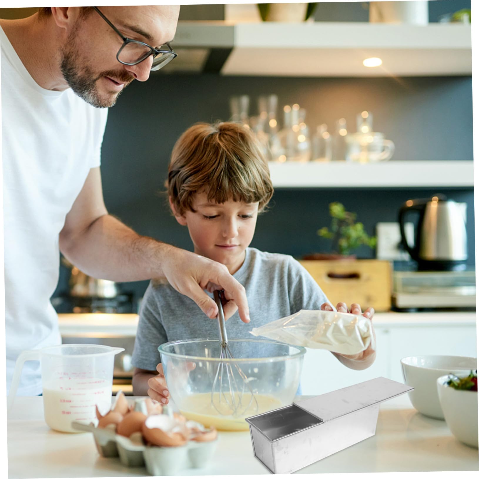 Kastenform mit Deckel Antihaftbeschichtet für Brotbacken und Toasten Formstabil und Langlebig