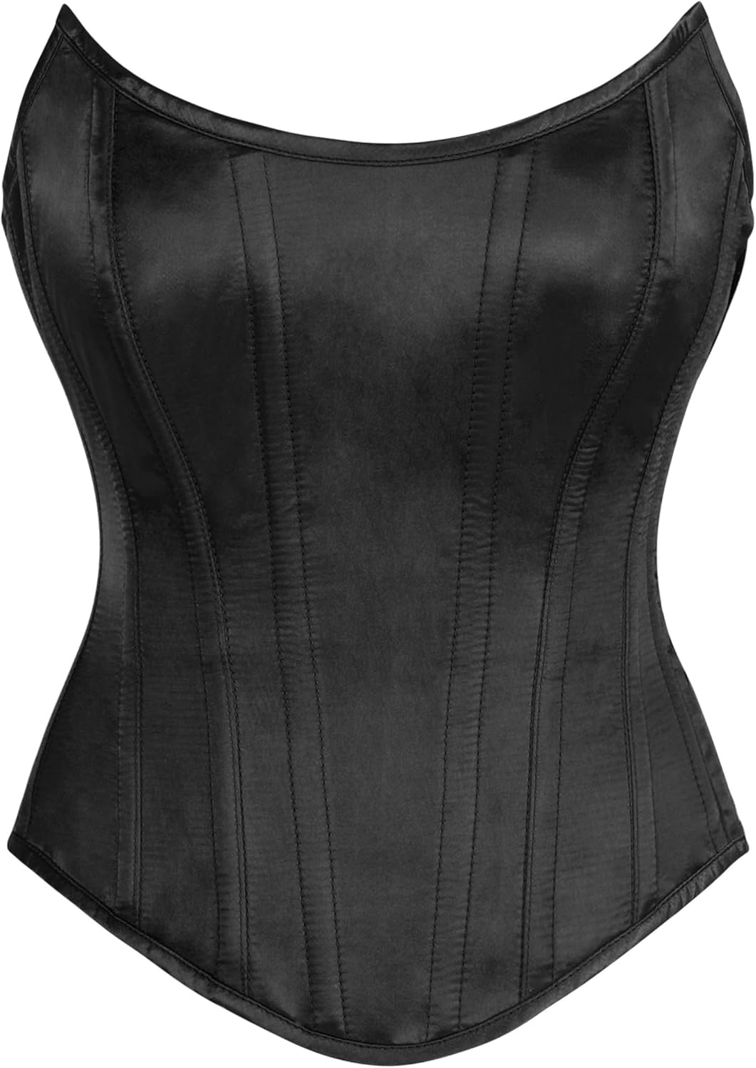 Daisy corsets womens Daisy Corsets Womens Black Satin Steel Boned Overbust Corset Waist Cincher Bustier Top & Plus Size