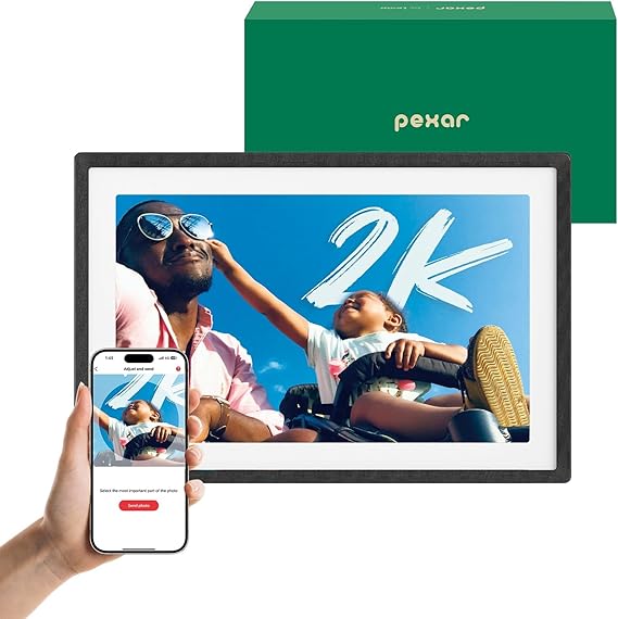 Pexar 2K HD Smart Digital Frame, 11 Inch Touch Screen Photo Album for
