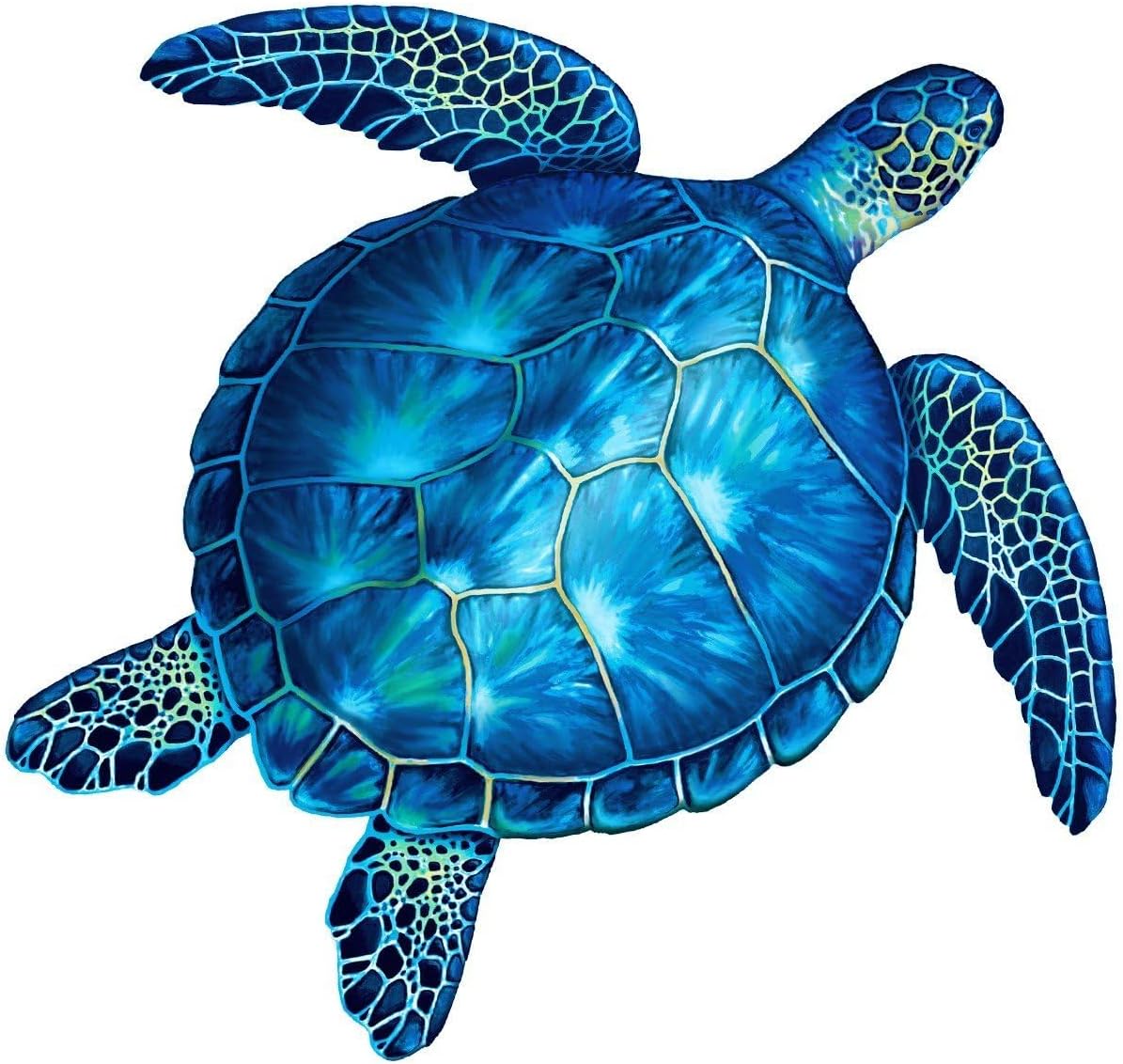 Sea Turtle Porcelain Swimming Pool Mosaic (18" x 18", Blue)