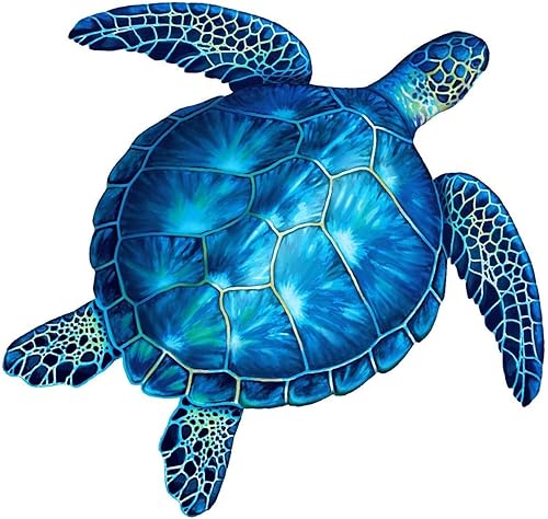 Miniatura 5 de Mosaico de tortuga de mar de porcelana para piscina