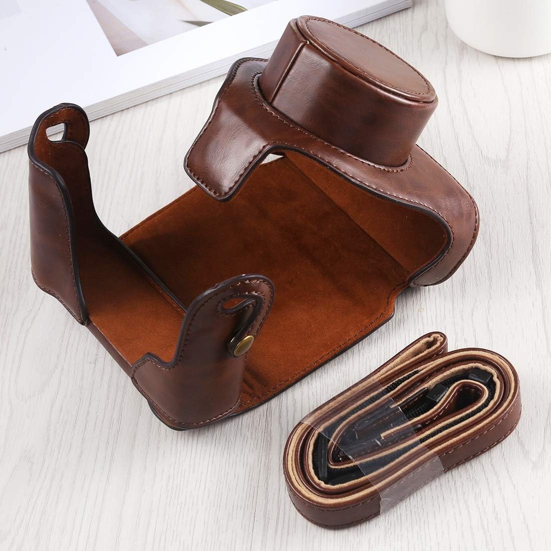 YUNCHAO Camera Accessories Full Body Camera PU Leather Case Bag with Strap for FUJIFILM X10 / X20 Camera Bags