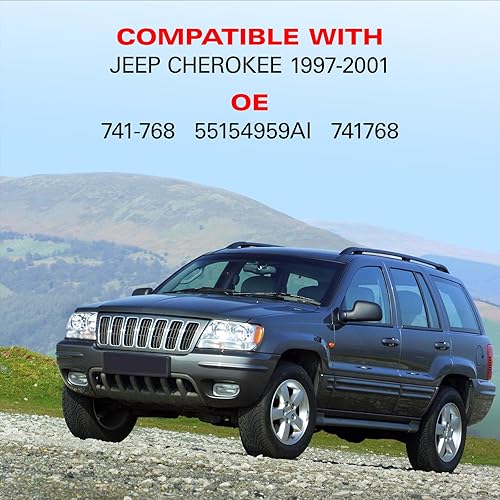 Miniatura 6 de BDFHYK 741-768 Elevalunas eléctrico con motor delantero izquierdo lado del conductor para Jeep Cherokee 1997 1998 1999 2000 2001 97 98 99 00 01