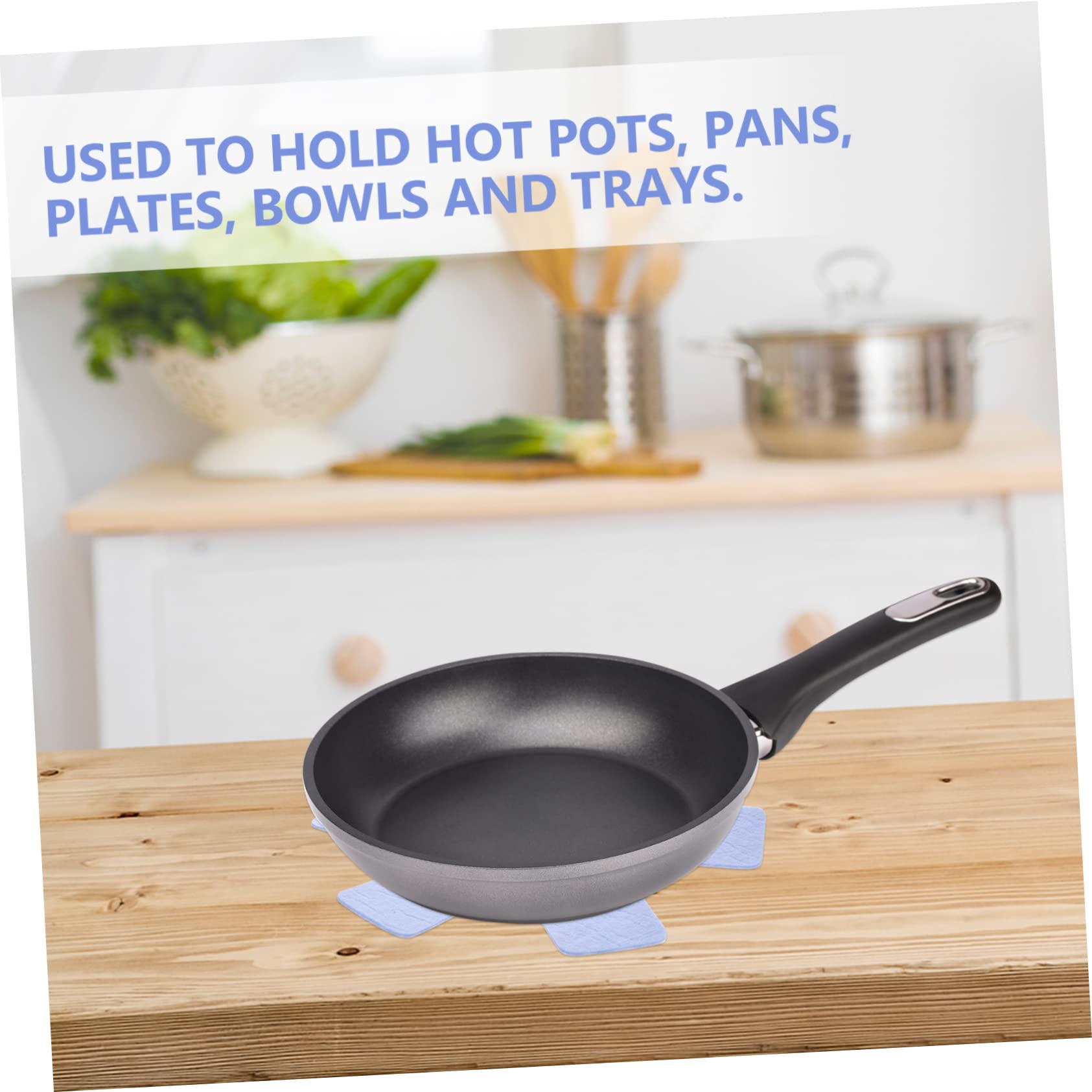 DECHOUS 3sets Non-woven Pot and Pan Protectors Multi-functional Kitchen Pan Protector for Heat Scratch Resistant 6pcs*3 Random