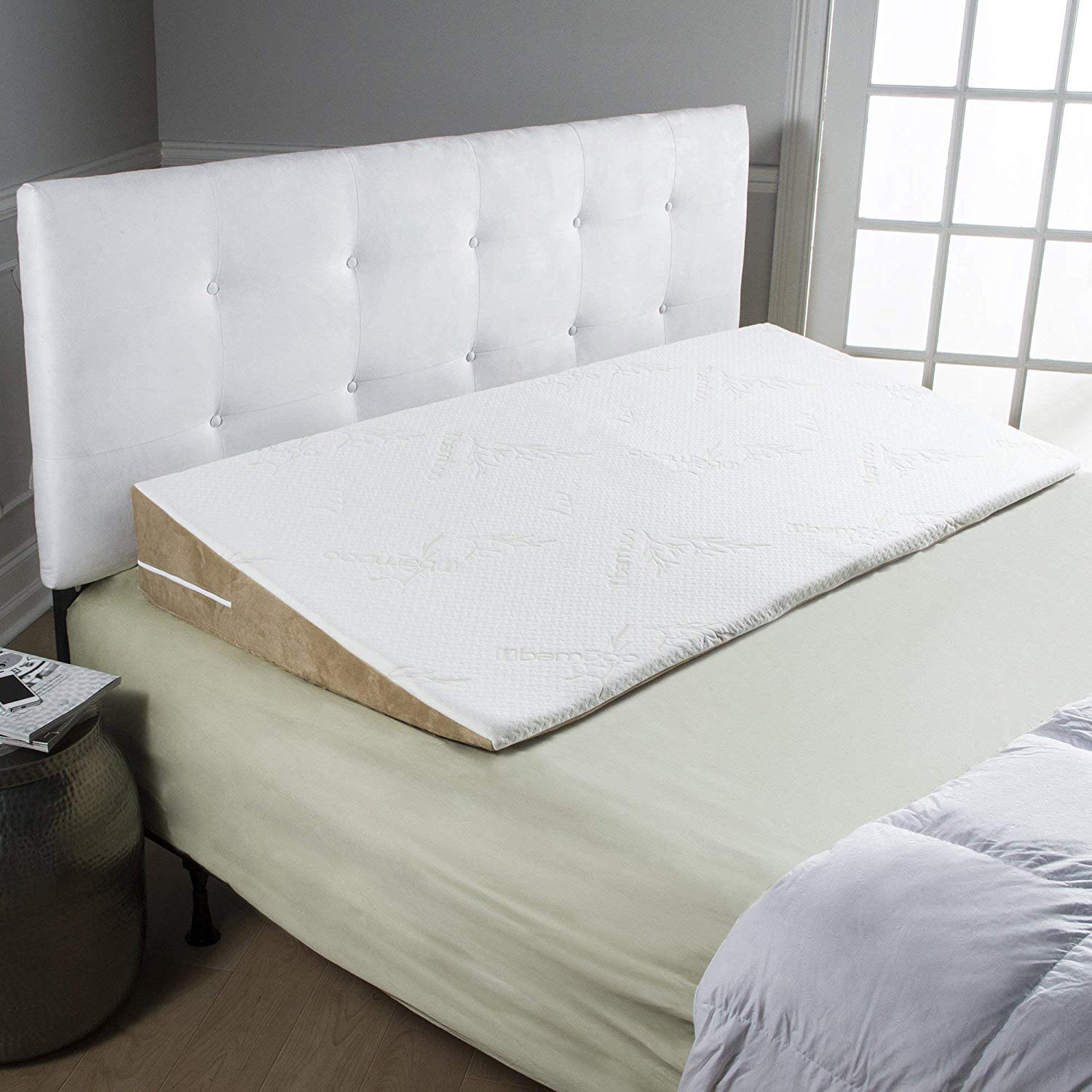 Metron Extra Wide Queen Bed Wedge Pillow For Sleeping– Big Wedge Pillow For Couples For After Surgery–Inclined Bed Raiser-Helps In Acid Reflux, Gerd –Size 60”X30”X8” Inches - Foam, Multicolor (B088YFH9FF) Amazon Price History, Amazon Price Tracker