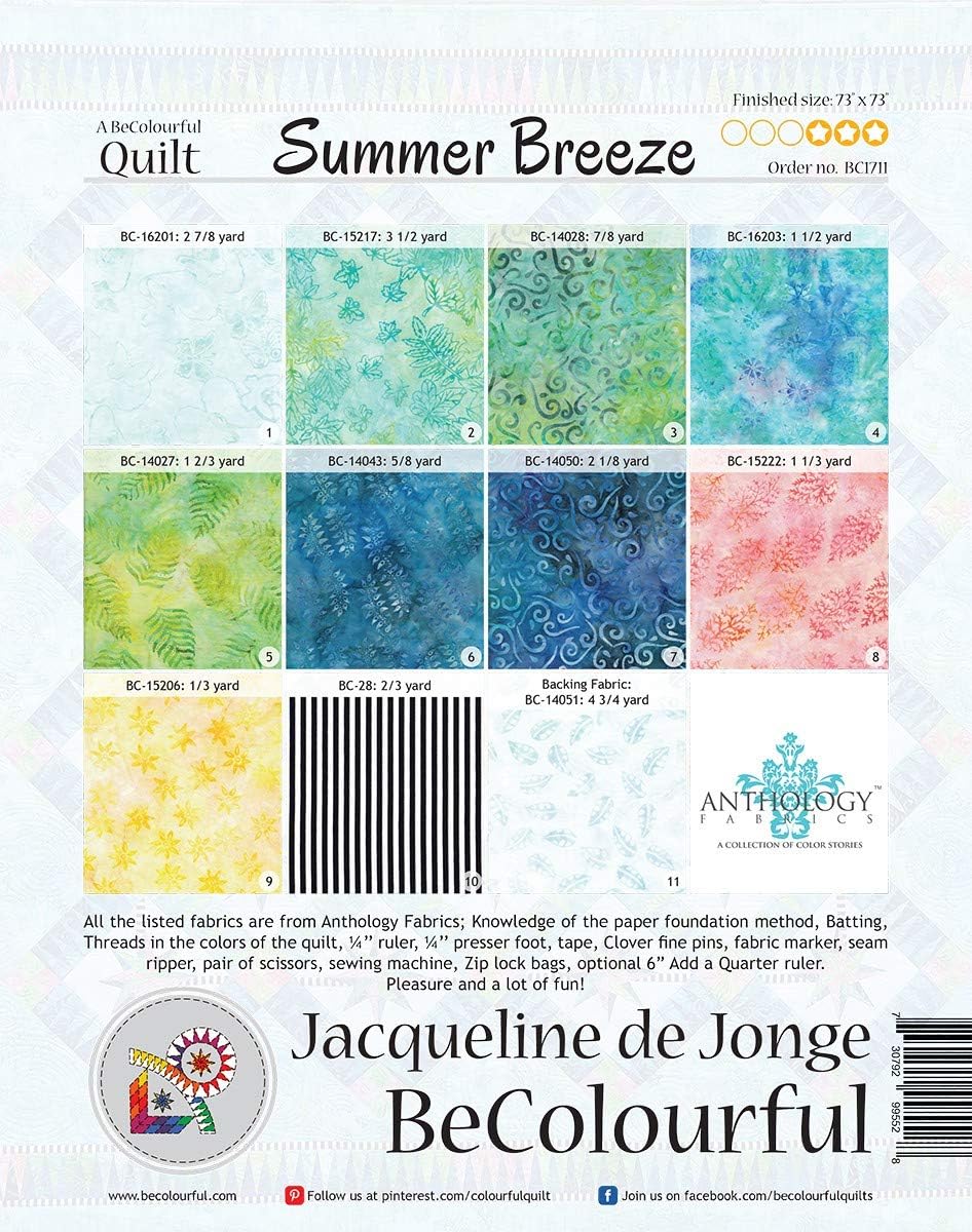 Becolourful By Jacqueline De Jonge Summer Breeze Pattern