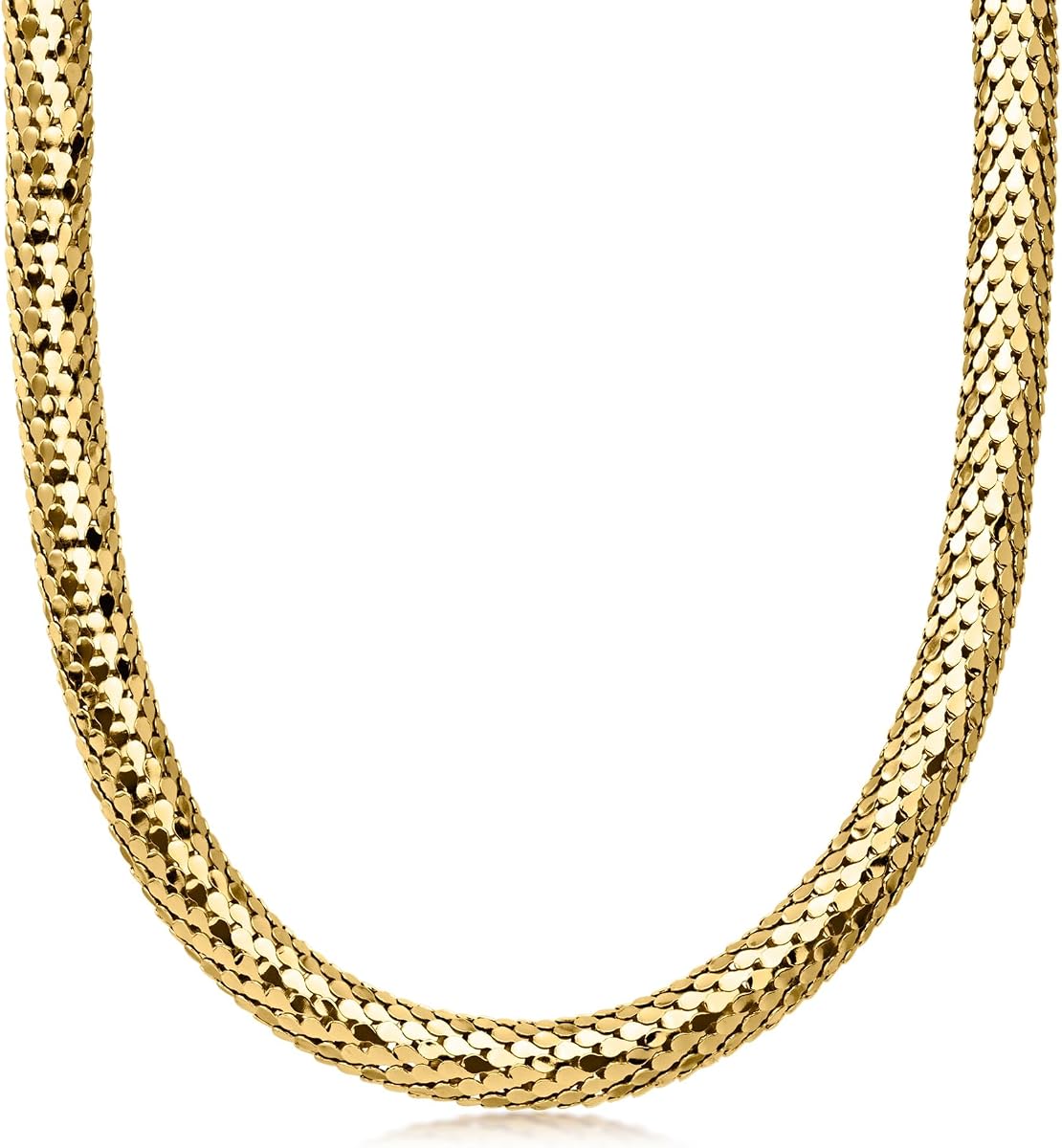 Ross-Simons Italian 14kt Yellow Gold-Plated Scale-Pattern Necklace