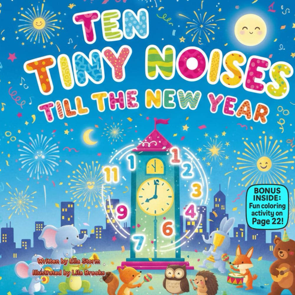 Ten Tiny Noises Till the New Year: A Countdown Rhyming Picture Book About Sounds, Patience, and New Year Fun