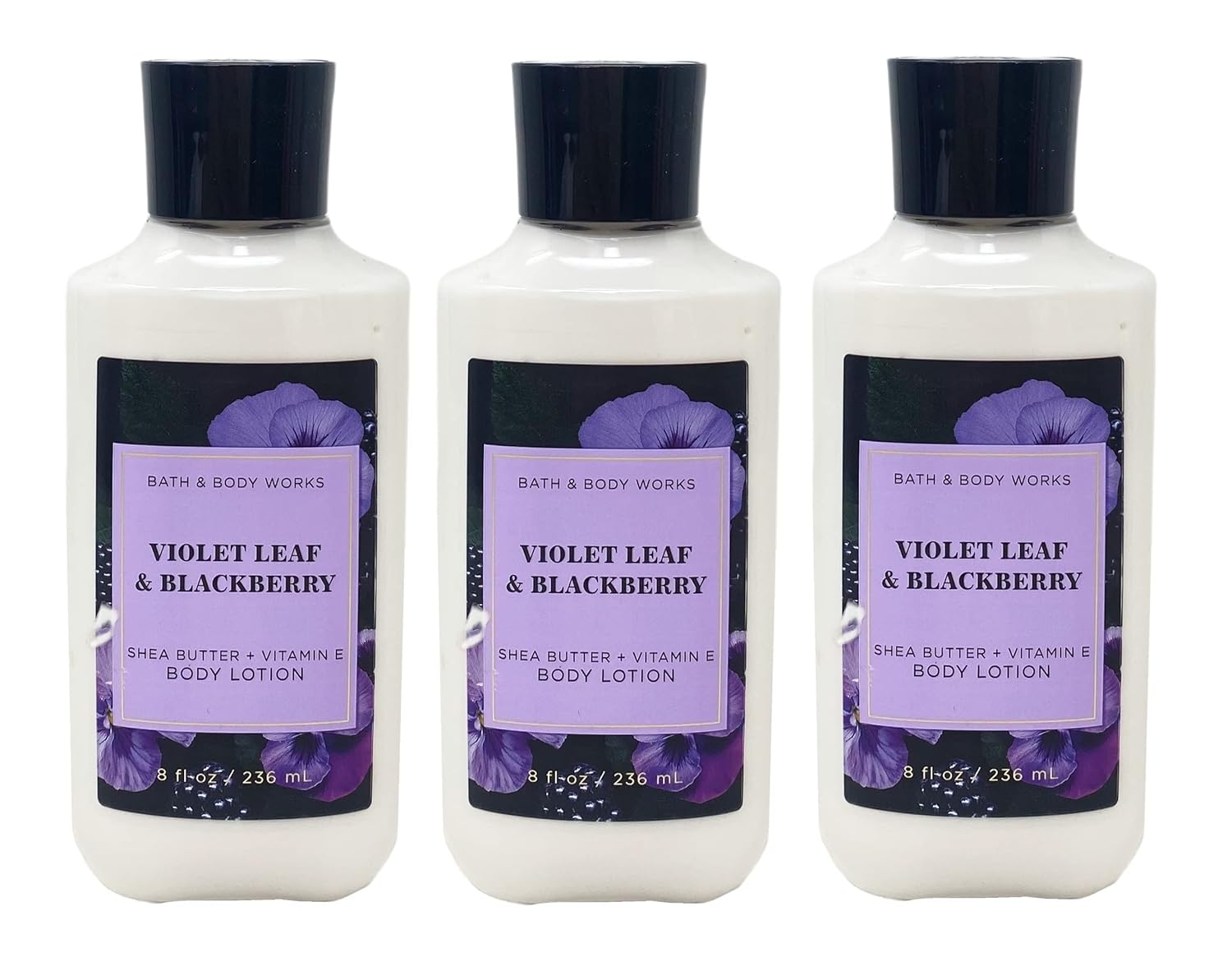 Bath and Body Works Violet Leaf & Blackberry Shea Butter + Vitamin E Body Lotion