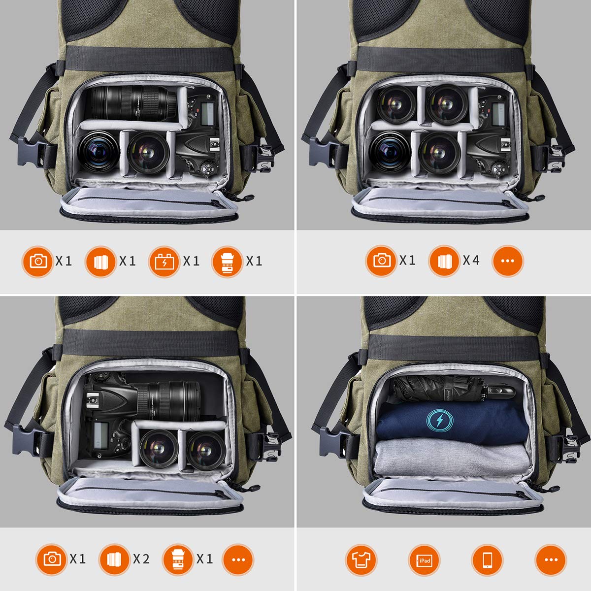 zecti sling camera bag