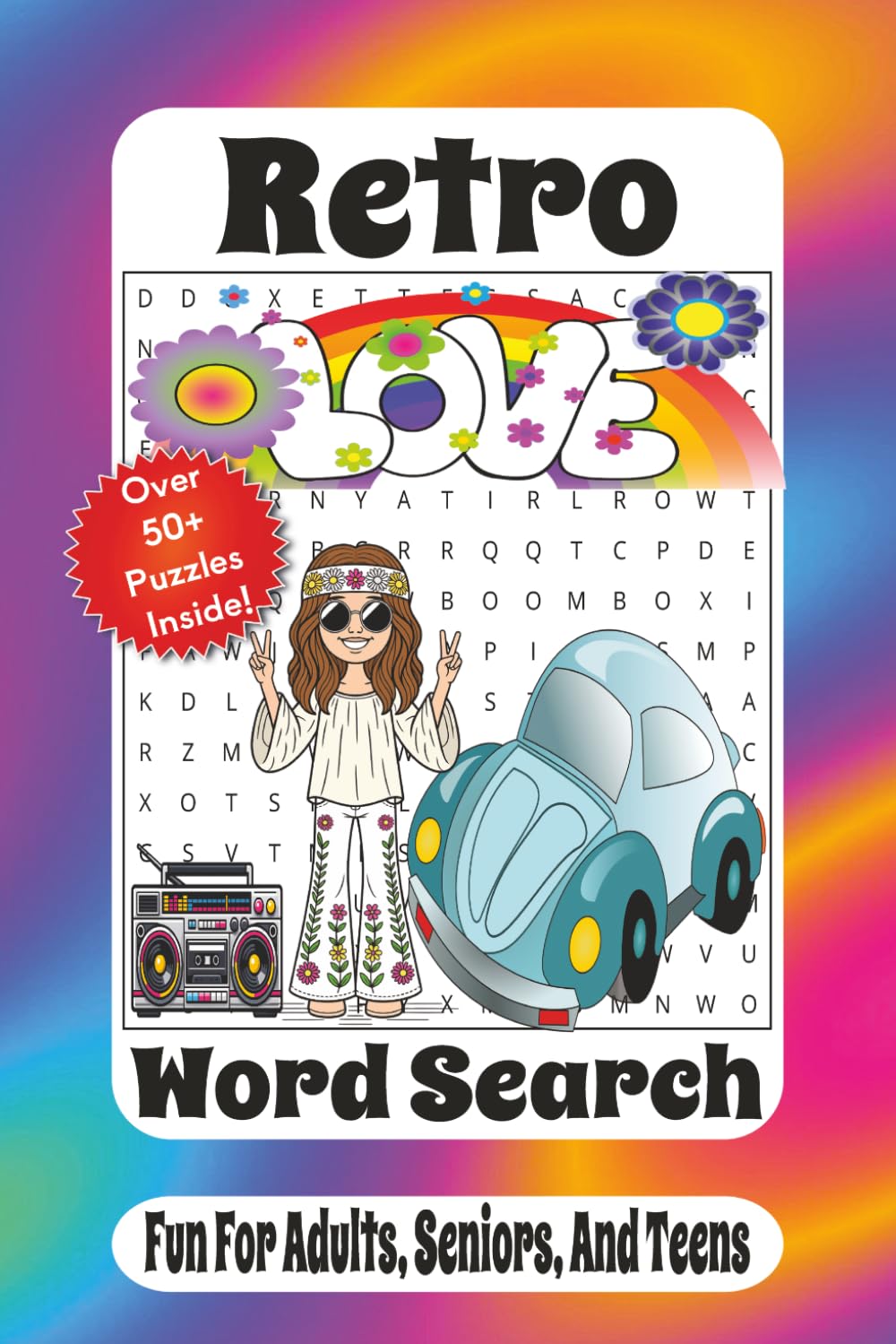 Retro Word Search: 60s, 70s, and 80s Nostalgia Puzzle Book for Adults, Teens & Seniors | Fun Throwback Word Finds with Classic Retro Vibes