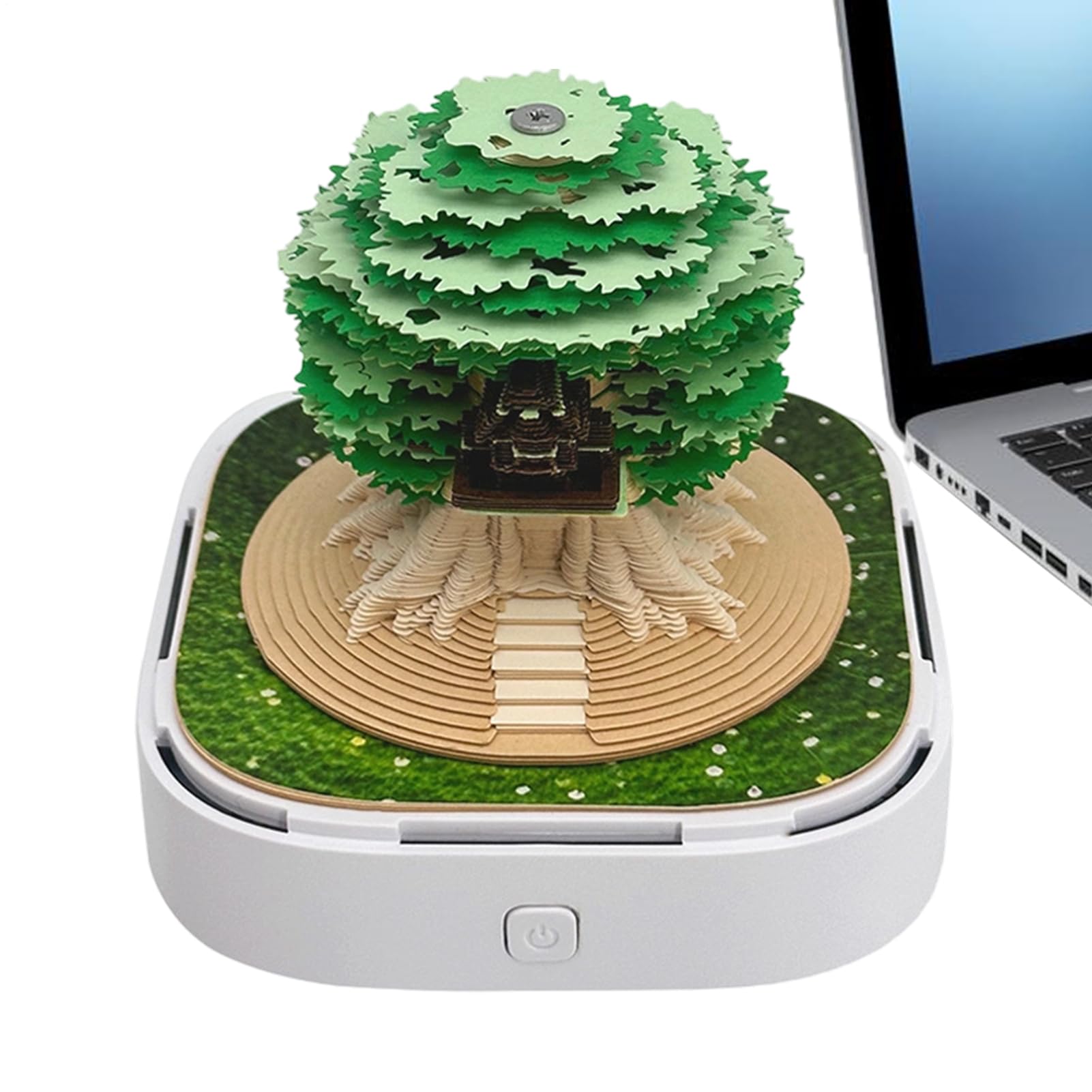 Kalendarz 3D 2026 Fortune Tree House 2026 Kalendarz Biurkowy | Stojący Notatnik Dekoracja Talii Dla Dorosłych Studentów Nauczycieli