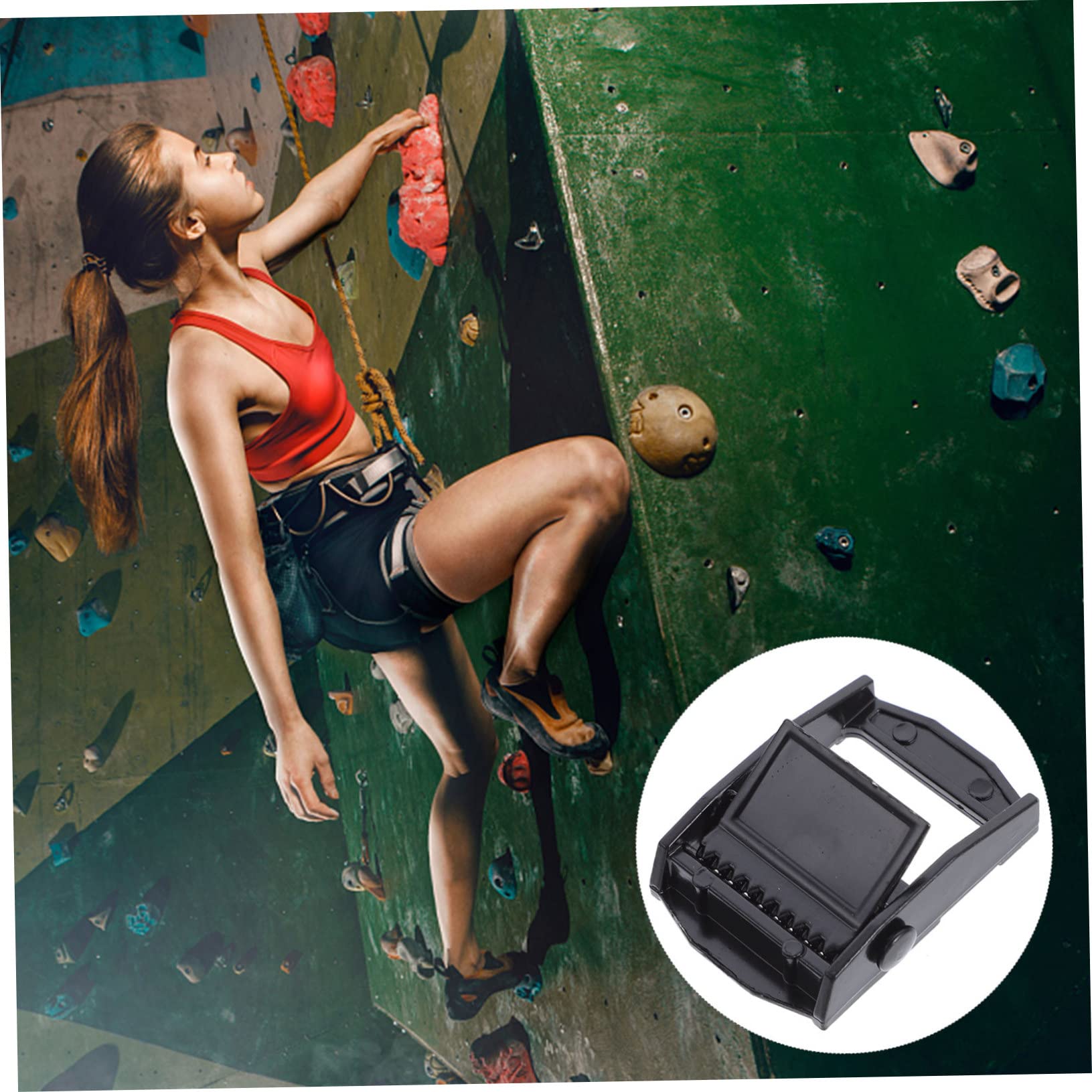 NUOBESTY 5pcs Zinc Alloy Buckles for Webbing Strap Cam Flap Adjuster Clips for Canoe and Kayak Roof Rack Use Easy to Operate