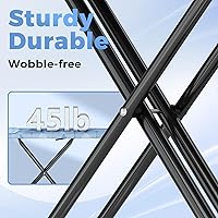 Vista 5 de KINGBOARD Tabla de planchar, tabla de planchar compacta con alfombrilla de silicona para plancha, cubierta resistente al calor, 7 alturas