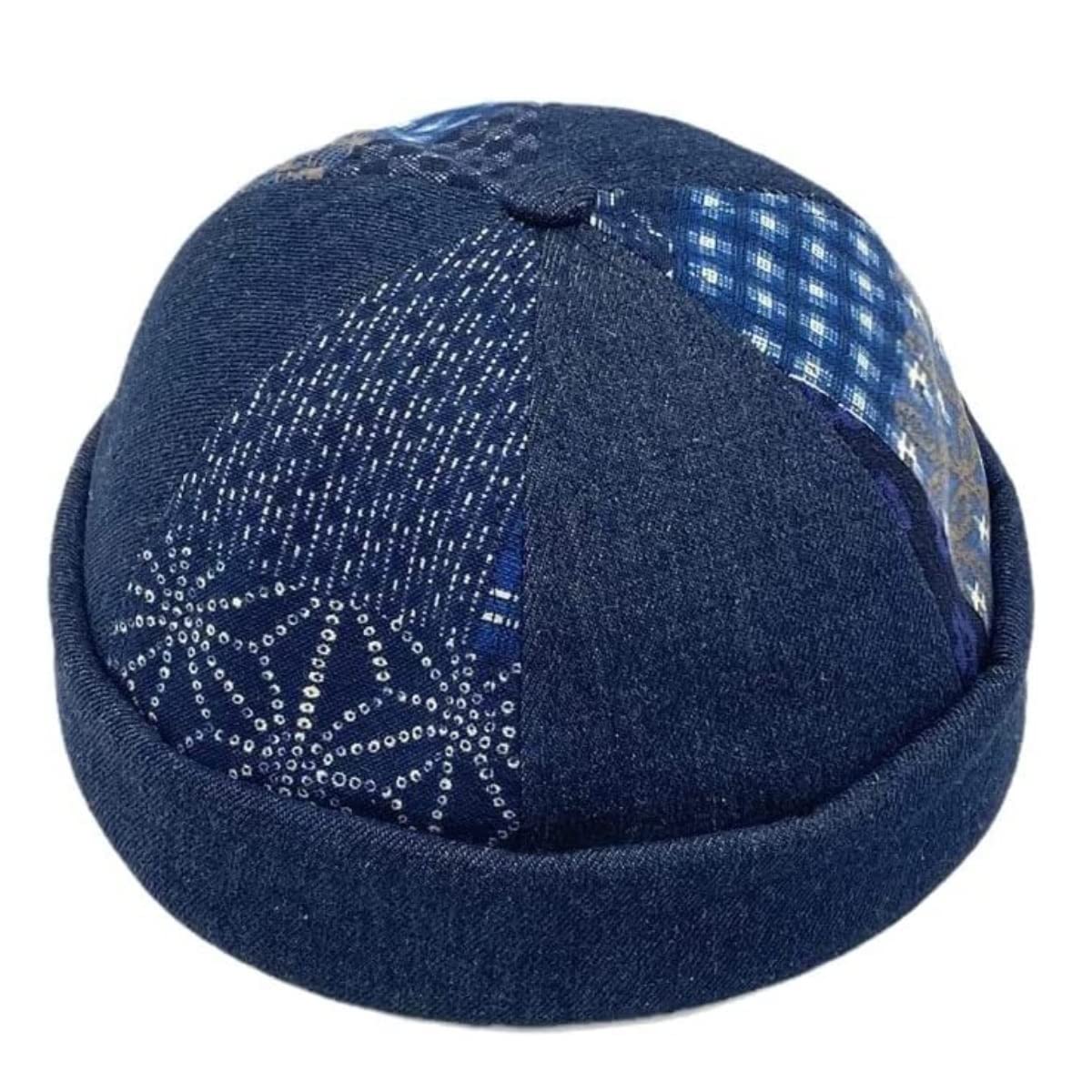 Gorro de Lana de Invierno cálido para Mujer y Hombre, con puños enrollados, Estilo Retro, sin Visera (Talla única)