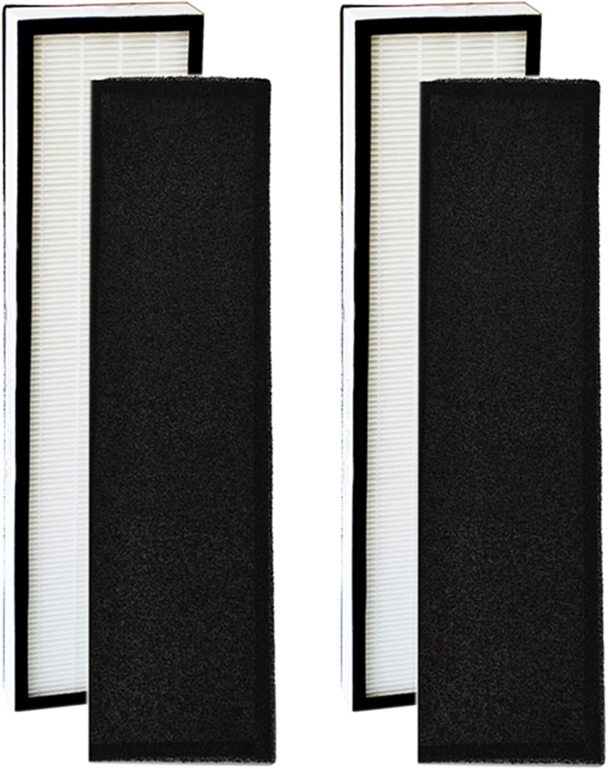 EZ SPARES Replacement for True HEPA Charcoal Air Purifier Filter Fit